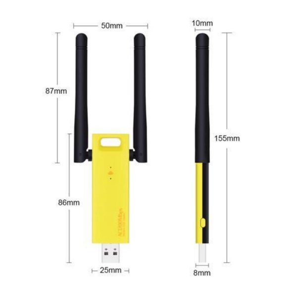 WD4602AC 1200Mbps Wireless Dual Band USB 3.0 Adapter WiFi Antenna 2.4GHz /5.0GHz - Picture 3 of 4